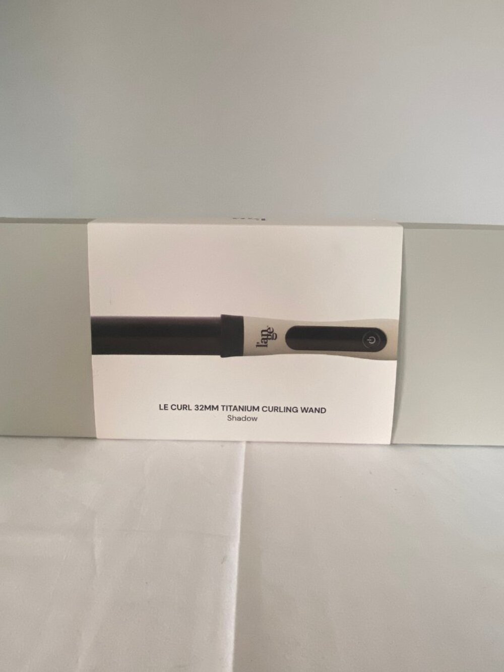 NIB L'ange Le Curl 32mm Titanium Curling Wand Shadow Gray Loose Waves Rare Color